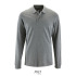 PERFECT MEN LSL POLO 180g Grey melange S02087-GY-4XL  thumbnail