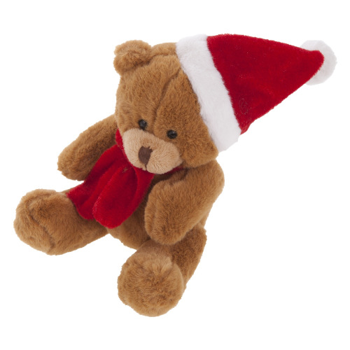 Pluszowy miś świąteczny | Nathan Brown brązowo-czerwony HE261-56 (2)