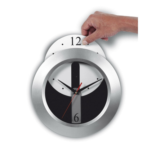 Zegar ścienny srebrny V3624-32 (3)