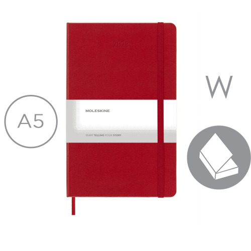 Kalendarz MOLESKINE Czerwony VM399-05/2024 