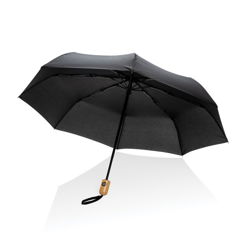 Bambusowy parasol automatyczny 21" Impact AWARE™ rPET Czarny P850.611 (6)