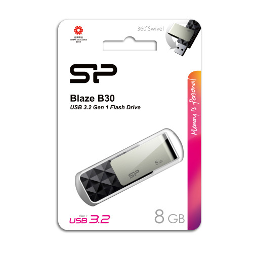 Pendrive Blaze B30 3,1 Silicon Power Czarny EG814003 8GB (3)