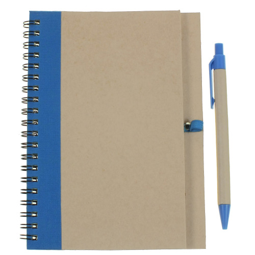 Notatnik ok. A5 z długopisem | Salvatore niebieski V2389-11 (6)