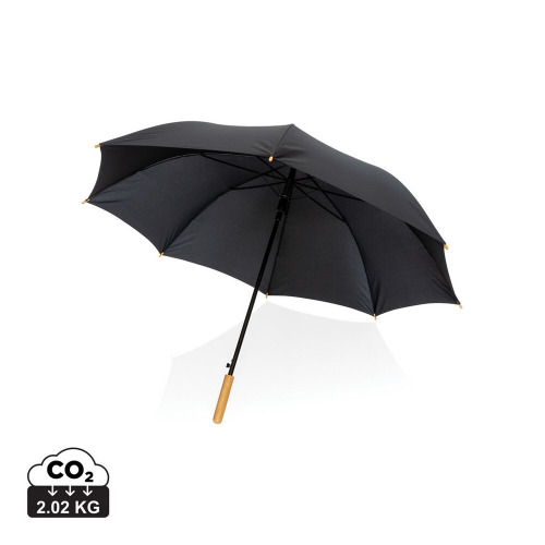 Bambusowy parasol automatyczny 27" Impact AWARE rPET czarny P850.661 (5)