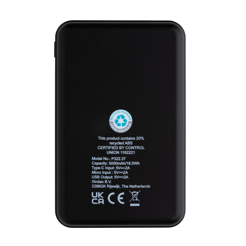 Power bank 5000 mAh, RABS Brązowy P322.379 (6)