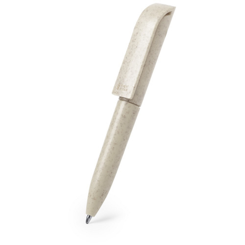 Mini długopis ze słomy pszenicznej neutralny V1980-00 