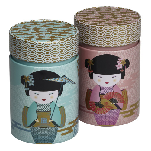 Puszka na herbatę 150g New Little Geisha turkusowa 75117 Turkusowy EIGP-NLG75117 