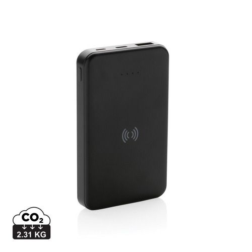 Power bank 5000 mAh, ładowarka bezprzewodowa 5W Czarny P322.621 (14)