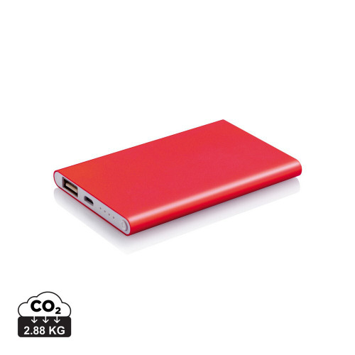 Power bank 4000 mAh Czerwony, biały P324.954 (6)