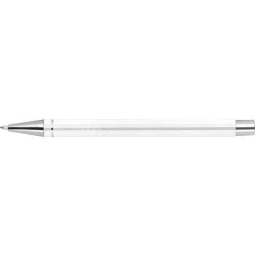 Metalowy długopis półżelowy Almeira biały 374106 (2)