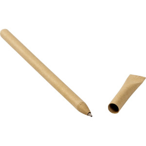 Długopis z kartonu z recyklingu brązowy