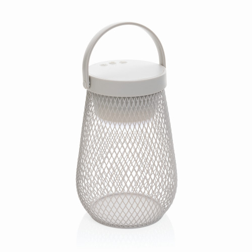 Lampka na biurko Aurora, plastik z recyklingu Szary P513.7502 