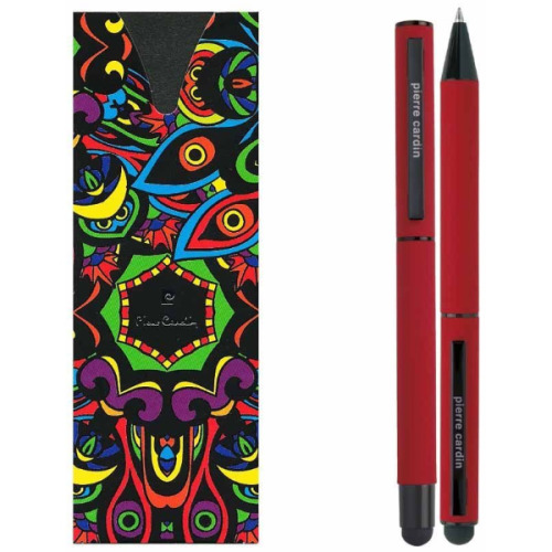 Zestaw piśmienny touch pen, soft touch CELEBRATION Pierre Cardin czerwony B0401003IP305 (1)
