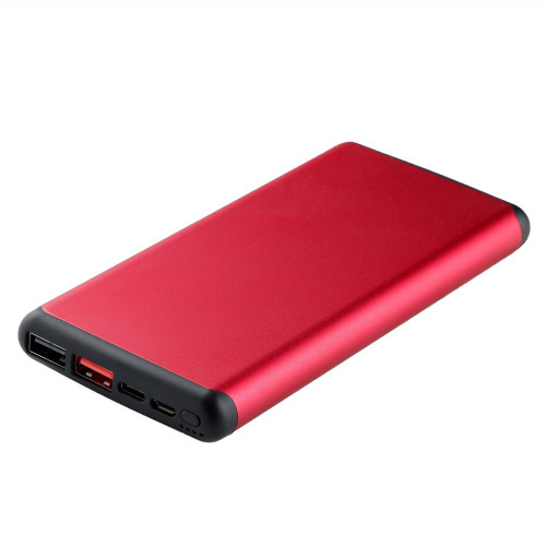 Bezprzewodowy power bank 10000 mAh Mauro Conti z przyssawkami, ładowarka bezprzewodowa 10W | Stef Czerwony V4833-05 (1)