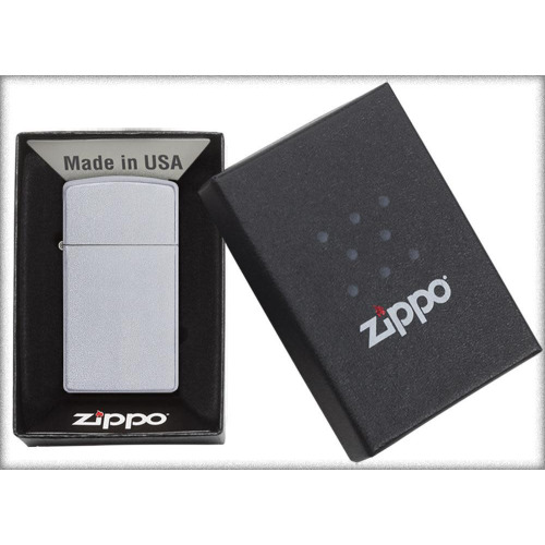 Zapalniczka Zippo Slim Satynowy chrom ZIP60001179 (3)