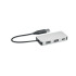 3-portowy hub USB kabel 20cm Srebrny MO2142-14  thumbnail