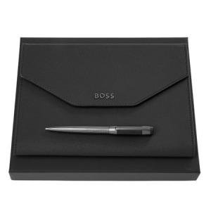 Zestaw upominkowy Hugo Boss teczka i długopis - HDM414A + HST4964D
