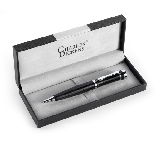 Długopis Charles Dickens® w pudełku czarny V1104-03 