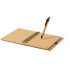 Bambusowy notatnik ok. A5 z długopisem brązowy V0206-16 (6) thumbnail