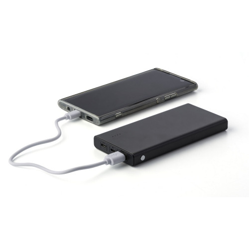 Aluminiowy power bank 10000 mAh Czarny V1900-03 (2)