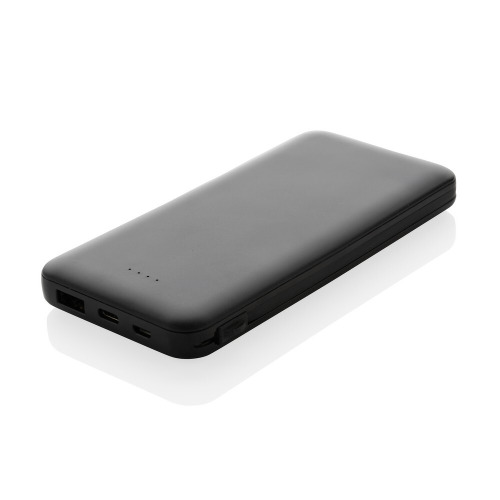 Power bank 10000 mAh Lockhart, zintegrowane kable Black P322.431 