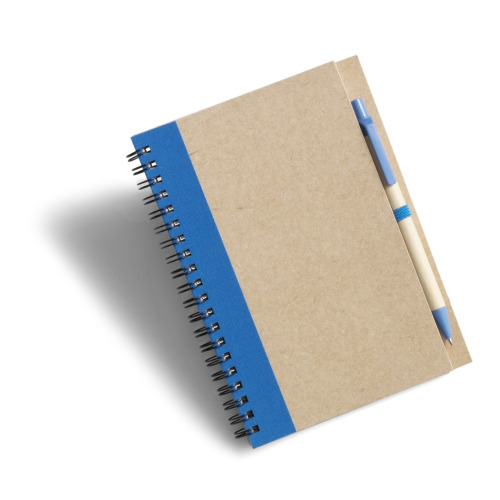 Notatnik ok. A5 z długopisem | Salvatore niebieski V2389-11 