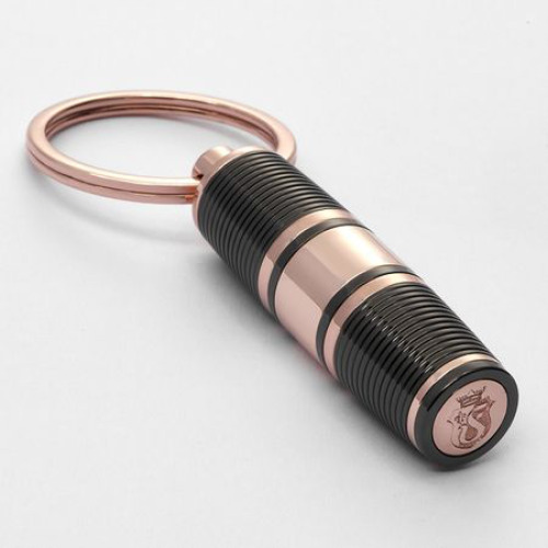 Breloczek na klucze Bold Stripe Gun &amp; Rosegold Rose Gold FAK470D (1)