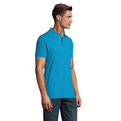 PERFECT Męskie POLO 180g Aqua S11346-AQ-3XL (2)