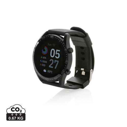 Monitor aktywności Fit Watch, TPE z recyklingu Czarny P330.831 (16)