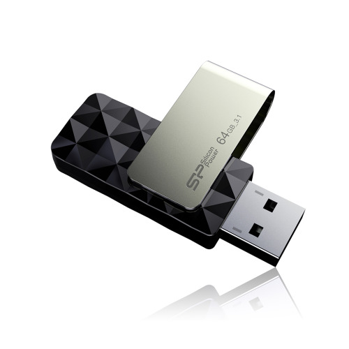 Pendrive Blaze B30 3,1 Silicon Power Czarny EG814003 64GB (2)