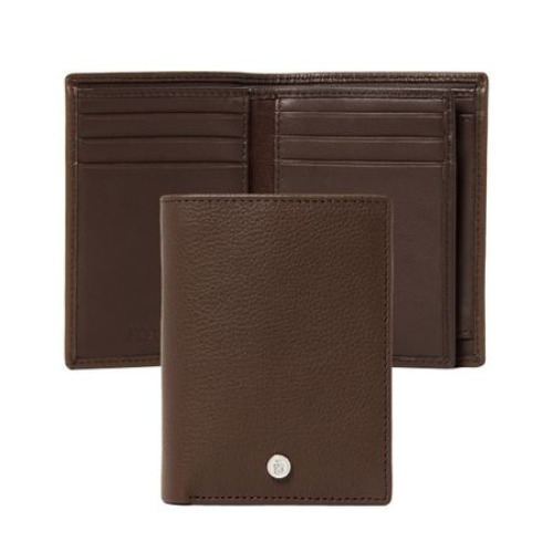 Etui na karty Button Brown Brązowy FLF326Y 