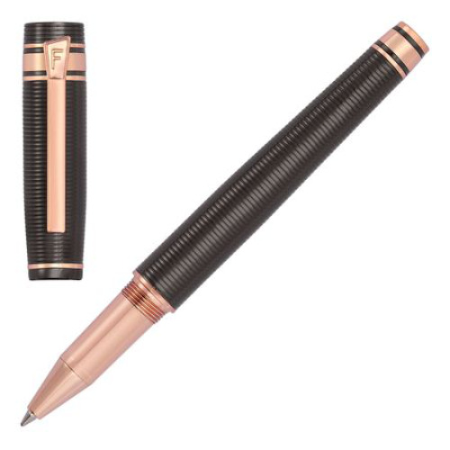 Pióro kulkowe Bold Stripe Gun &amp; Rosegold Szary FSH4705D 