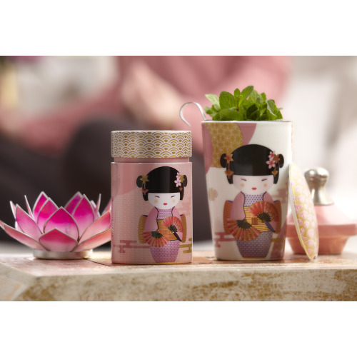 Kubek z zaparzaczem TeaEve 350ml New Little Geisha Rose 80043 Różowy EIG80043 (7)