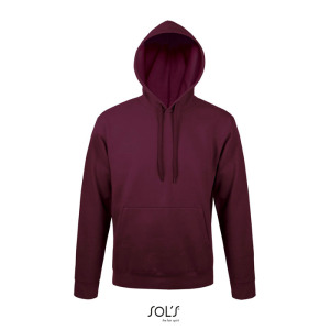 SNAKE sweter z kapturem Burgundy