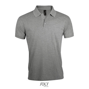 PRIME Męskie polo 200g Grey melange