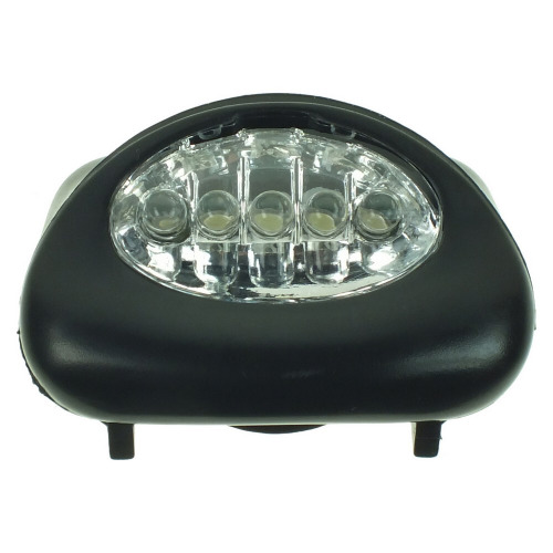 Latarka na głowę 5 LED Czarny V5528-03 (6)