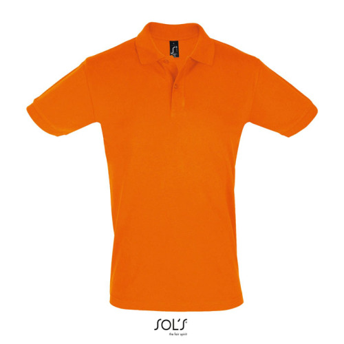 PERFECT Męskie POLO 180g Pomarańczowy S11346-OR-XXL 