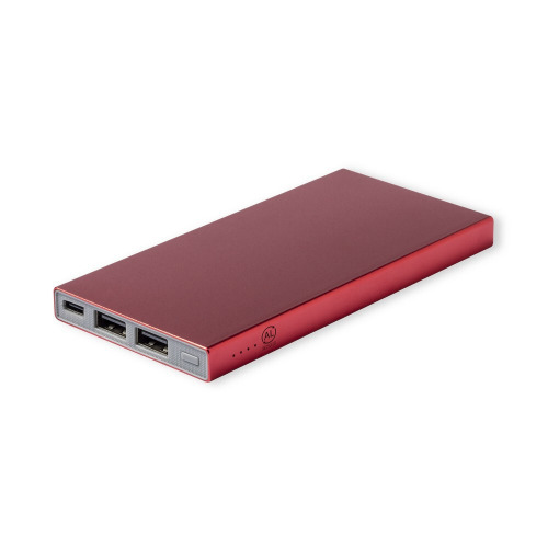 Power bank 4000 mAh z aluminium z recyklingu Czerwony V1144-05 