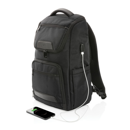 Plecak na laptopa Swiss Peak 15,6", ochrona RFID Czarny P762.881 (7)