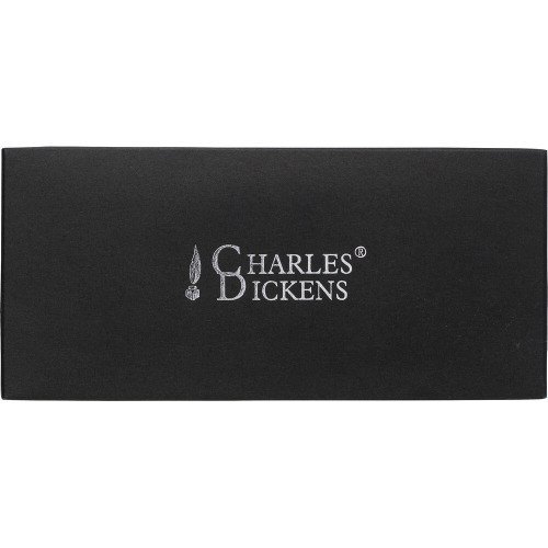 Zestaw piśmienniczy Charles Dickens®, długopis i pióro kulkowe szary V1418-19 (10)