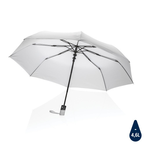 Mały parasol automatyczny 21" Impact AWARE™ rPET Biały P850.593 