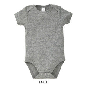 BAMBINO Dziecięce body 180g-WH-XXS Szary Melanż