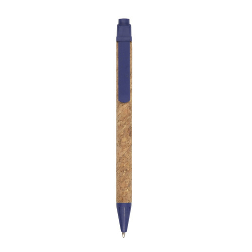 Korkowy notatnik A5 z długopisem | Layla granatowy V0056-04 (7)
