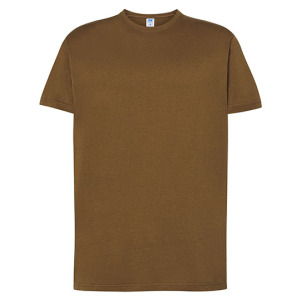 Koszulka męska z okrągłym dekoltem Regular Premium T-Shirt JHK Khaki