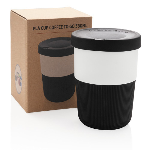 Kubek podróżny 380 ml Coffee to go z PLA Czarny P432.831 (6)