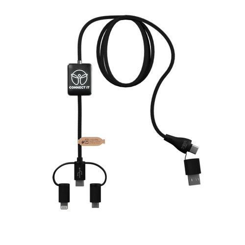 SCX.design C48 CarPlay kabel do ładowania 5 w 1  Czarny 2PX12190 (1)