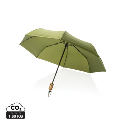 Bambusowy parasol automatyczny 21" Impact AWARE™ rPET Zielony P850.617 (8)