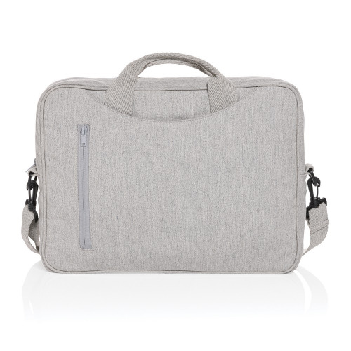 Torba na laptopa 15,4" AWARE™ Laluka, bawełna z recyklingu szary P732.112 (1)