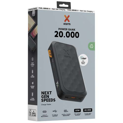 Xtorm FS520 seria Fuel powerbank o pojemności 20 000 mAh i mocy 35 W Czarny midnight 12439990 (2)