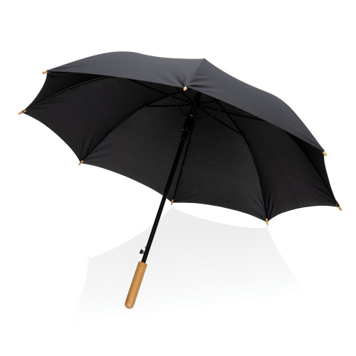 Bambusowy parasol automatyczny 23" Impact AWARE™ rPET Czarny P850.651 (3)